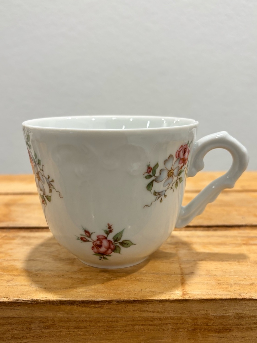 Princess House Rose Garden Porcelain Tea Cup Vista Alegre Portugal Pink Floral